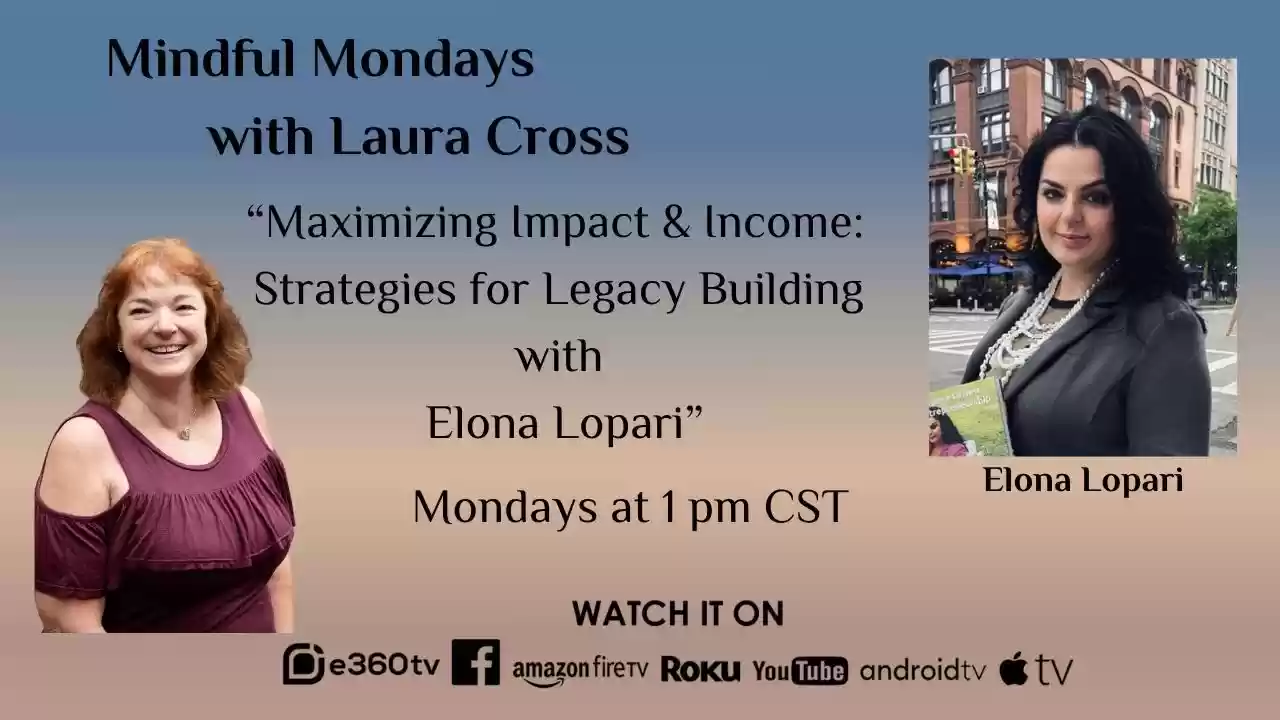 S3E13 -Maximizing Impact & Income: Strategies for Legacy Building with Elona Lopari #Entrepreneur