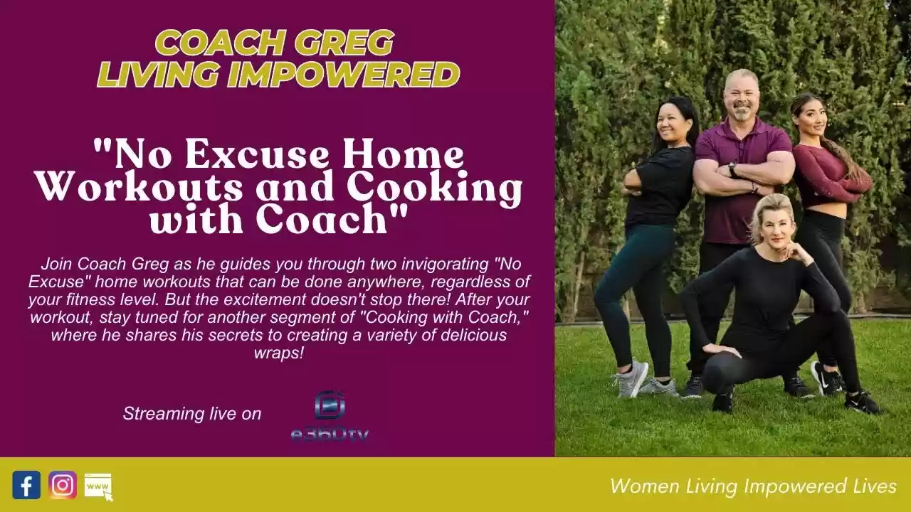 S1E5 - No Excuse Home Workouts and Cooking with Coach