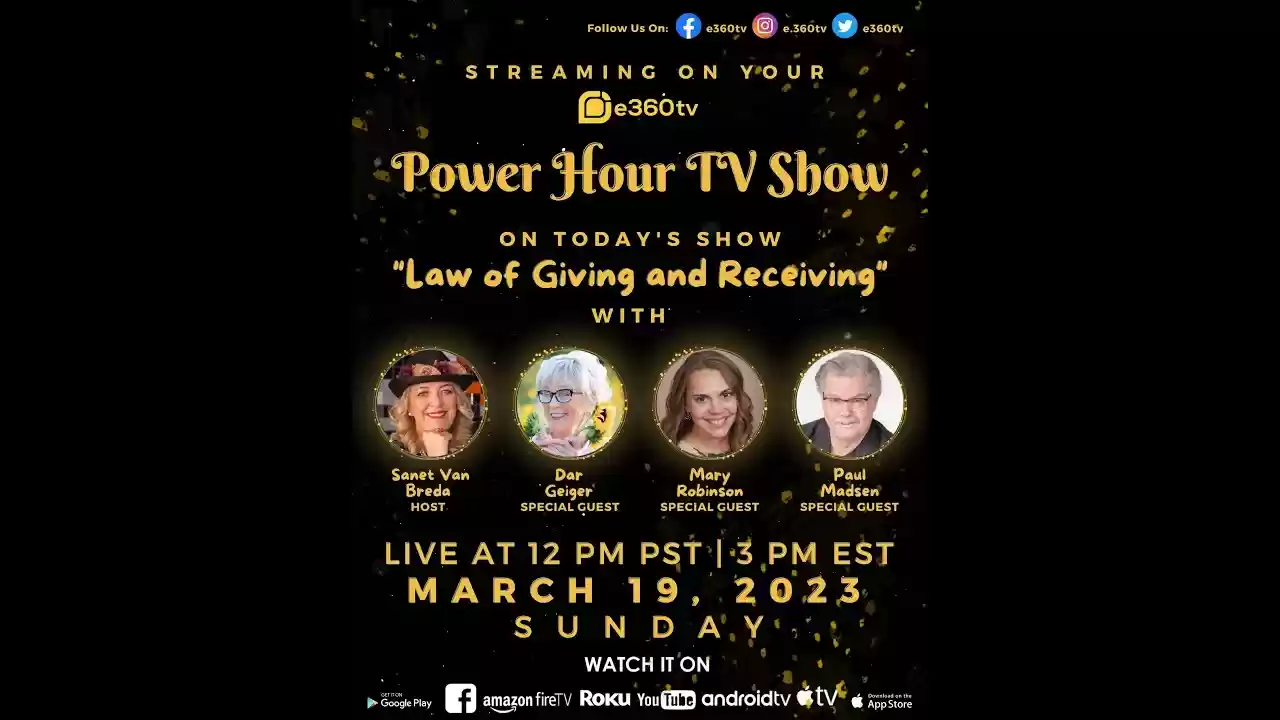 S1E10 The Power Hour TV Show – Law of Giving and Receiving