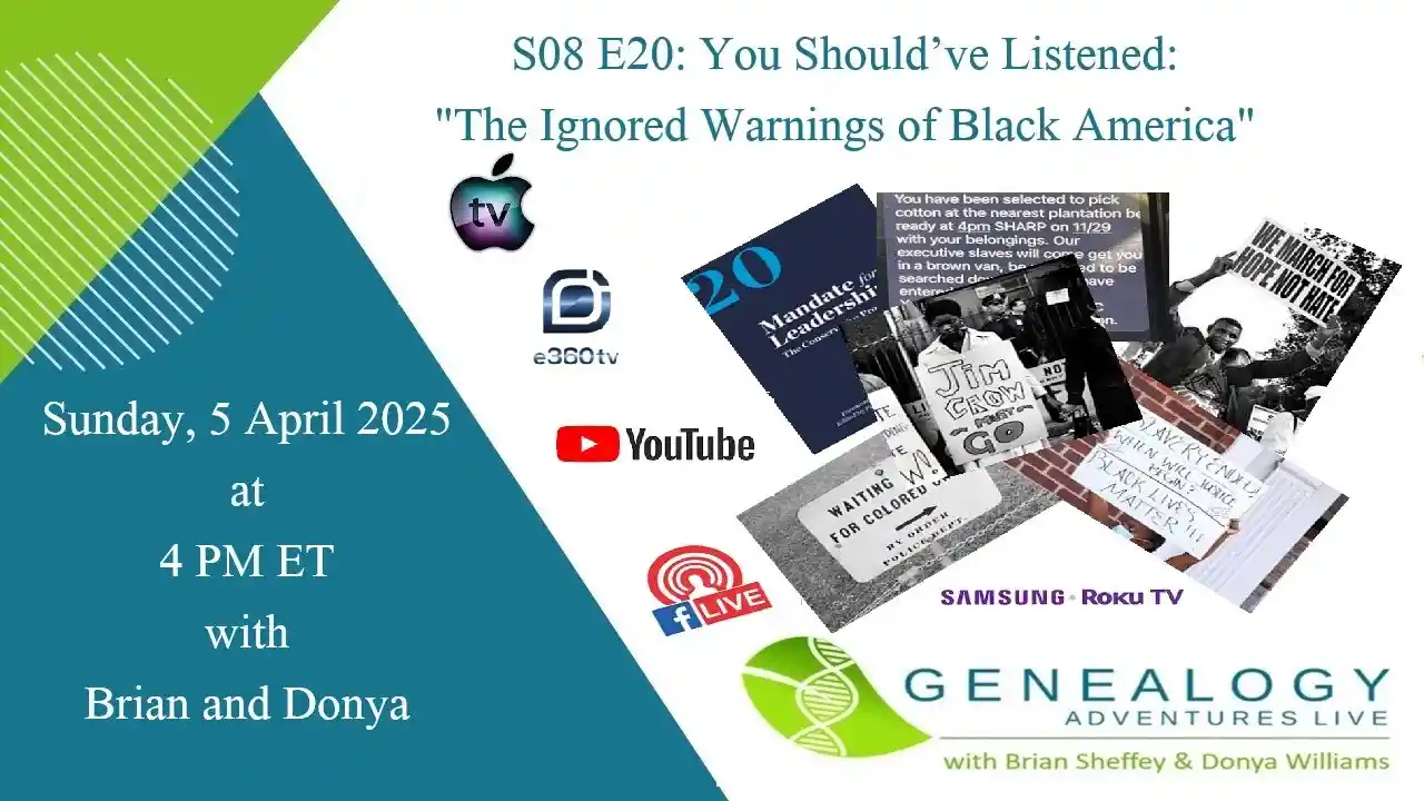 S08 E20 - You Should’ve Listened: The Ignored Warnings of Black America.
