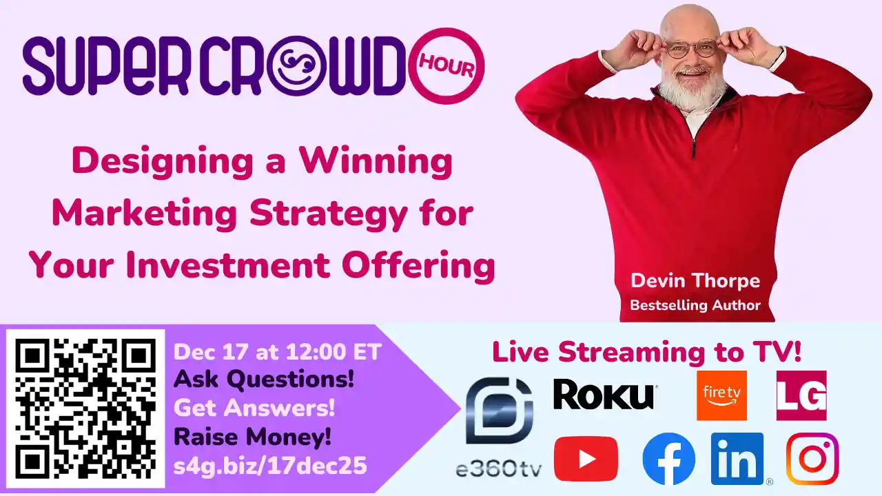 SuperCrowdHour December - Designing a Winning Marketing Strategy for Your Investment Offering.